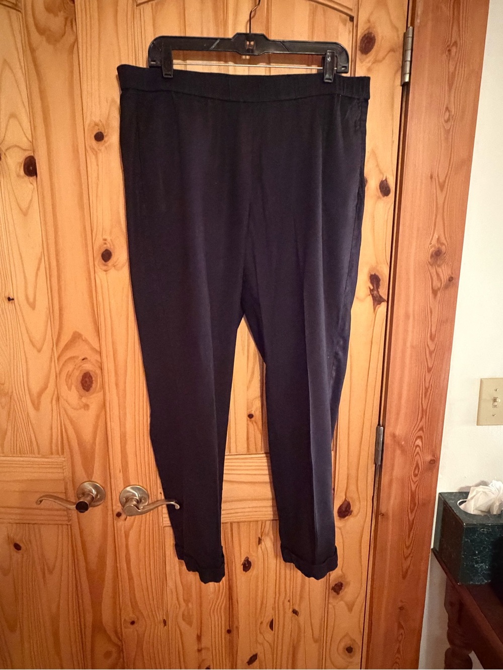J Jill linen stretch cuffed pants